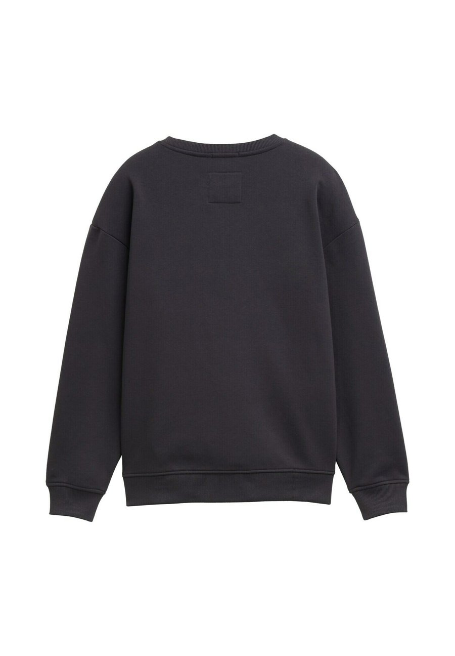 Толстовка TOM TAILOR MIT APPLIKATION, Coal Grey/Dark Grey — фото 2