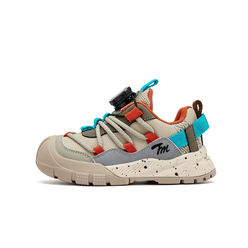 

Спортивная коллекция нескользящая амортизация устойчивость к истиранию дышащая низкая детская повседневная обувь Teenmix, серый