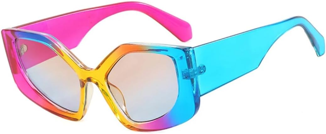 

Солнцезащитные очки с защитой UV400 | Увеличенные линзы "кошачий глаз" с цветными линзами | Для женщин и мужчин | Для занятий спортом на открытом воздухе и вождения DSVIGF, Colour Tea