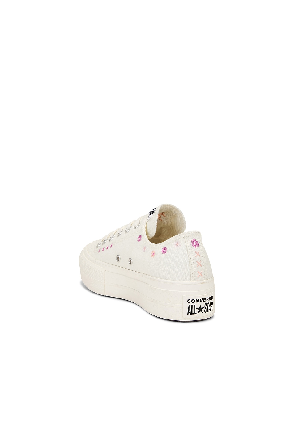 Кеды Chuck Taylor All Star Lift с цветочной вышивкой, egret, sugar berry & cactus bud — фото 3