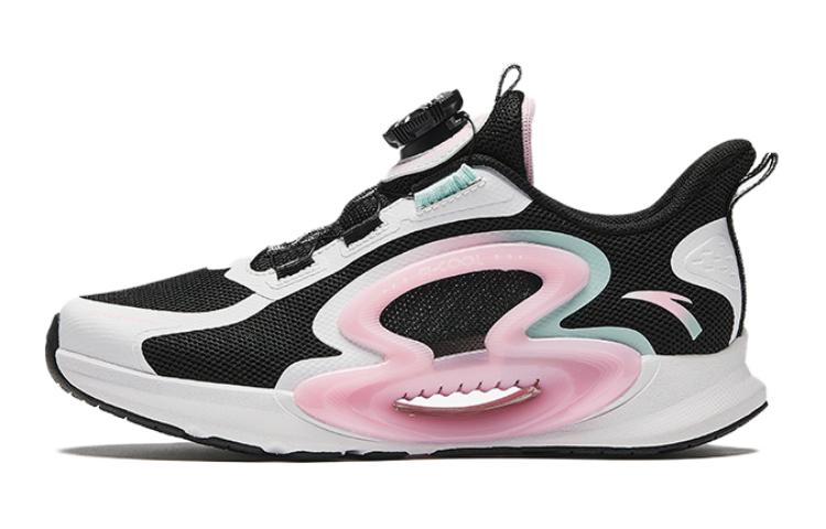 

Chase The Moon Rebound Дышащие Легкие Амортизирующие Низкие Детские Беговые Кроссовки Черный Белый Розовый Antakids, Черный/Anta Белый