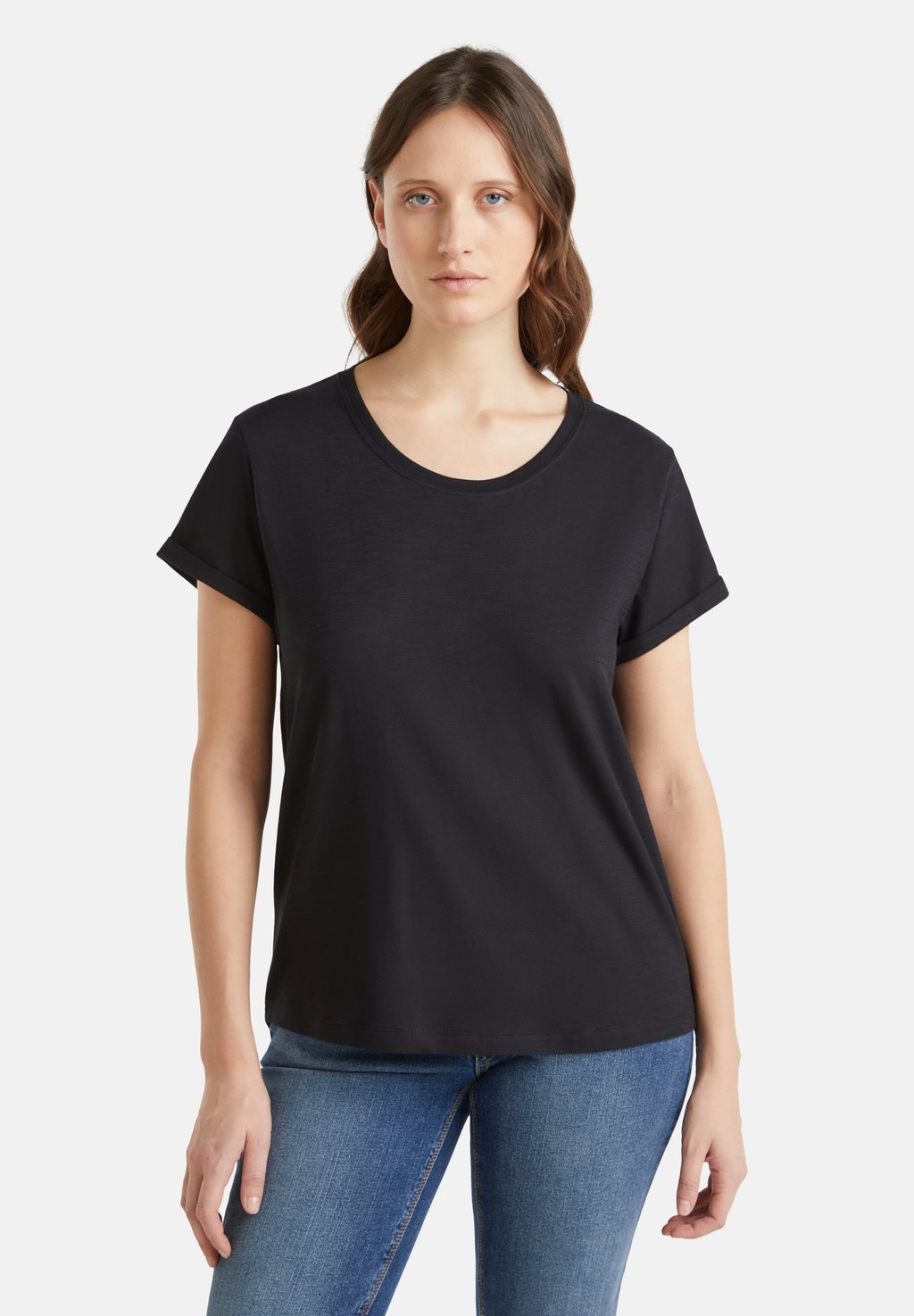 

Базовая футболка SHORT SLEEVE LIGHTWEIGHT United Colors of Benetton, черный