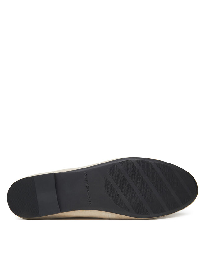 Балетки Toe Cap Suede Ballerina FW0FW08909 Tommy Hilfiger, бежевый — фото 4