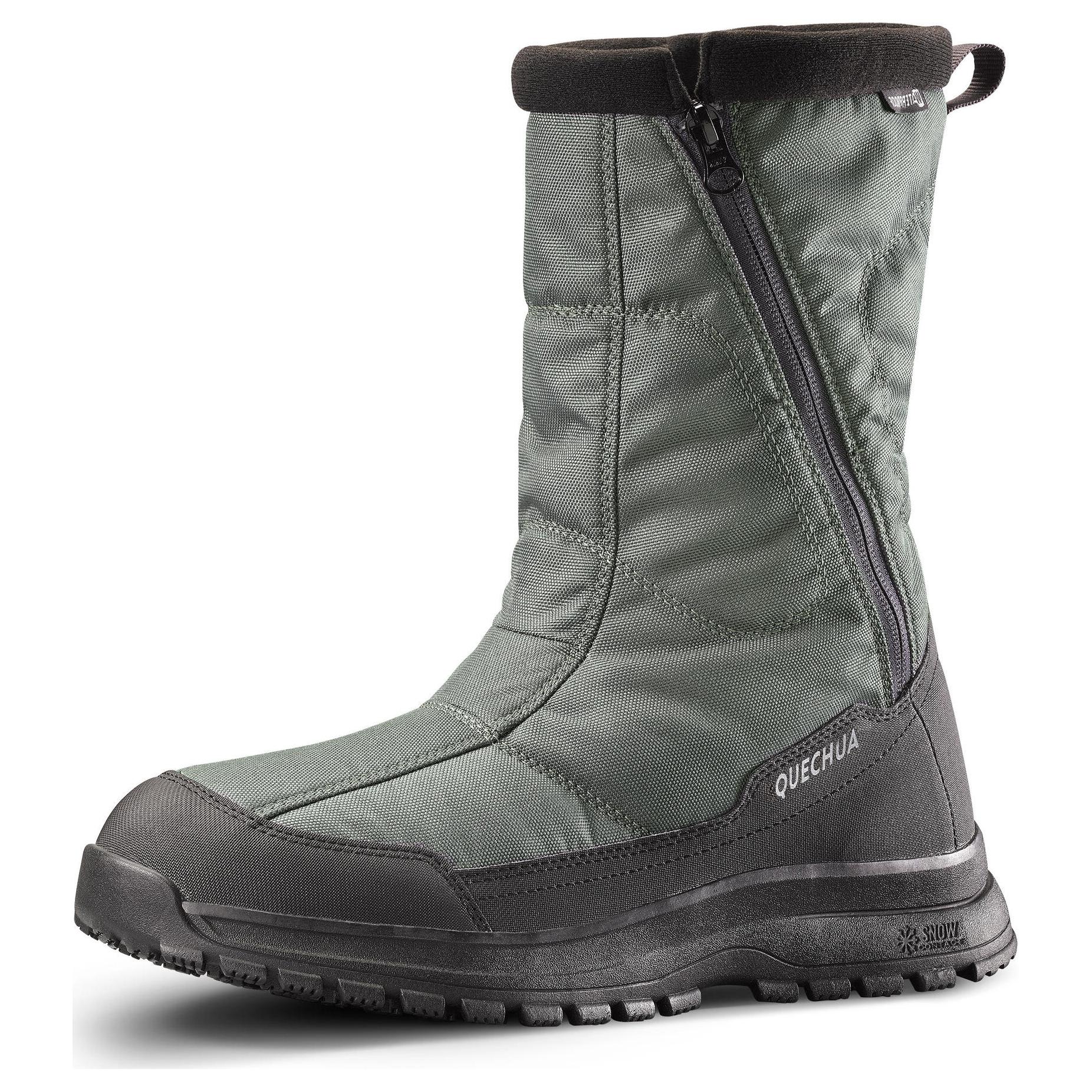 

DECATHLON Ботинки SH100 Abrasion Resistant Slip Resistant Crew Snow Boots Men's Gray Green