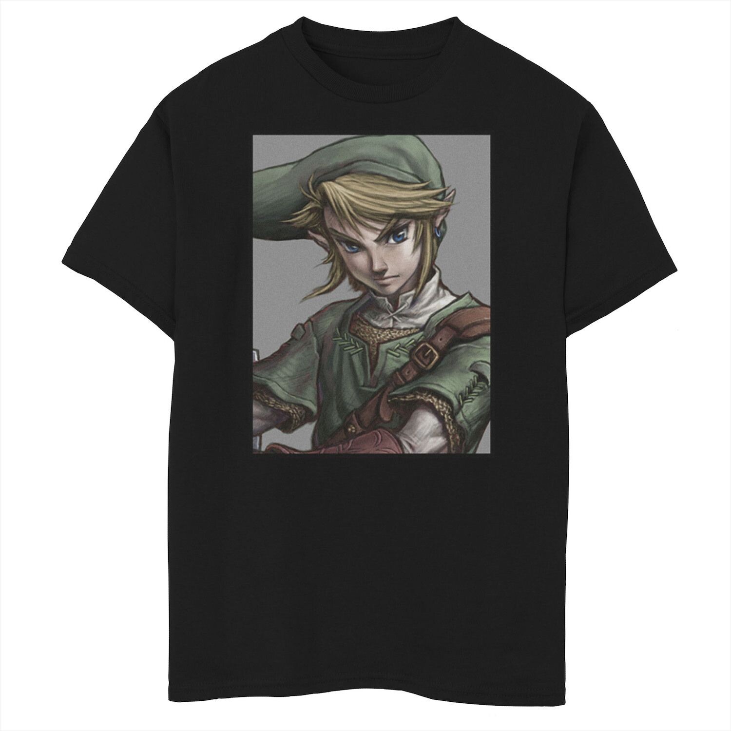

Футболка с изображением лица Legend of Zelda Link Twilight Face Portrait для мальчиков 8–20 лет Licensed Character