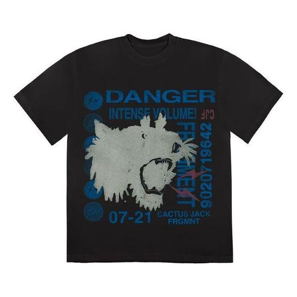 

Футболка cactus jack for fragment danger tee 'washed black' Travis Scott, черный