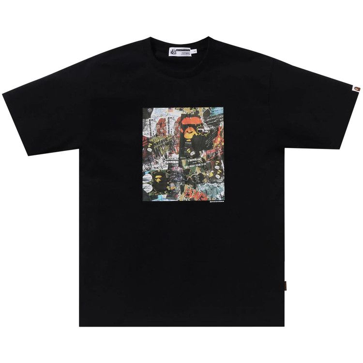 

Футболка BAPE Flyer Pattern Print Tee, Black