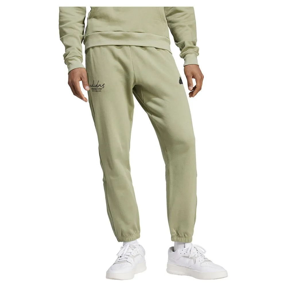 

Джоггеры adidas Brand Love French Terry, зеленый