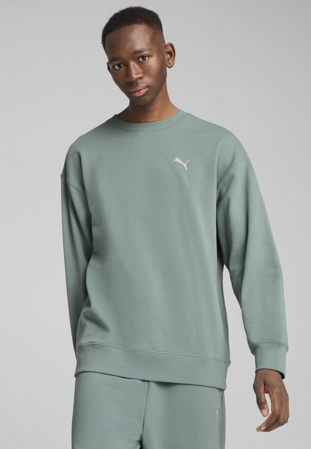 

Толстовка WARDROBE ESS RELAXED RUNDHALS Puma, зеленый