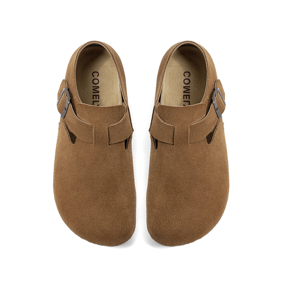 COMELY Биркеншток мужские туфли низкие хаки/коричневый, цвет Brown — фото 4