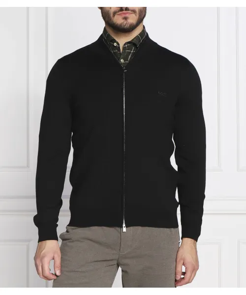 

Свитер из шерсти Олбани Slim fit Boss, черный