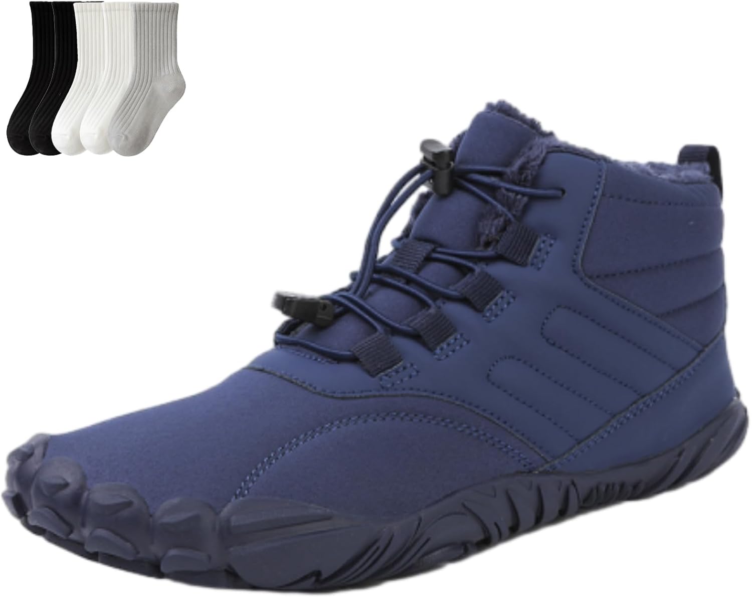 

Зимние походные босоножки для женщин и мужчин 2025, водонепроницаемые и противоскользящие ботинки с широкой носочной частью Rolinb, синий