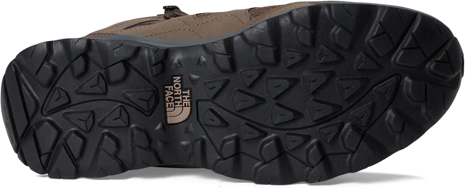 Мужские водонепроницаемые походные ботинки THE NORTH FACE Hedgehog 3 Mid | Верх из кожи рипстоп, резиновая подошва, коричневый — фото 4