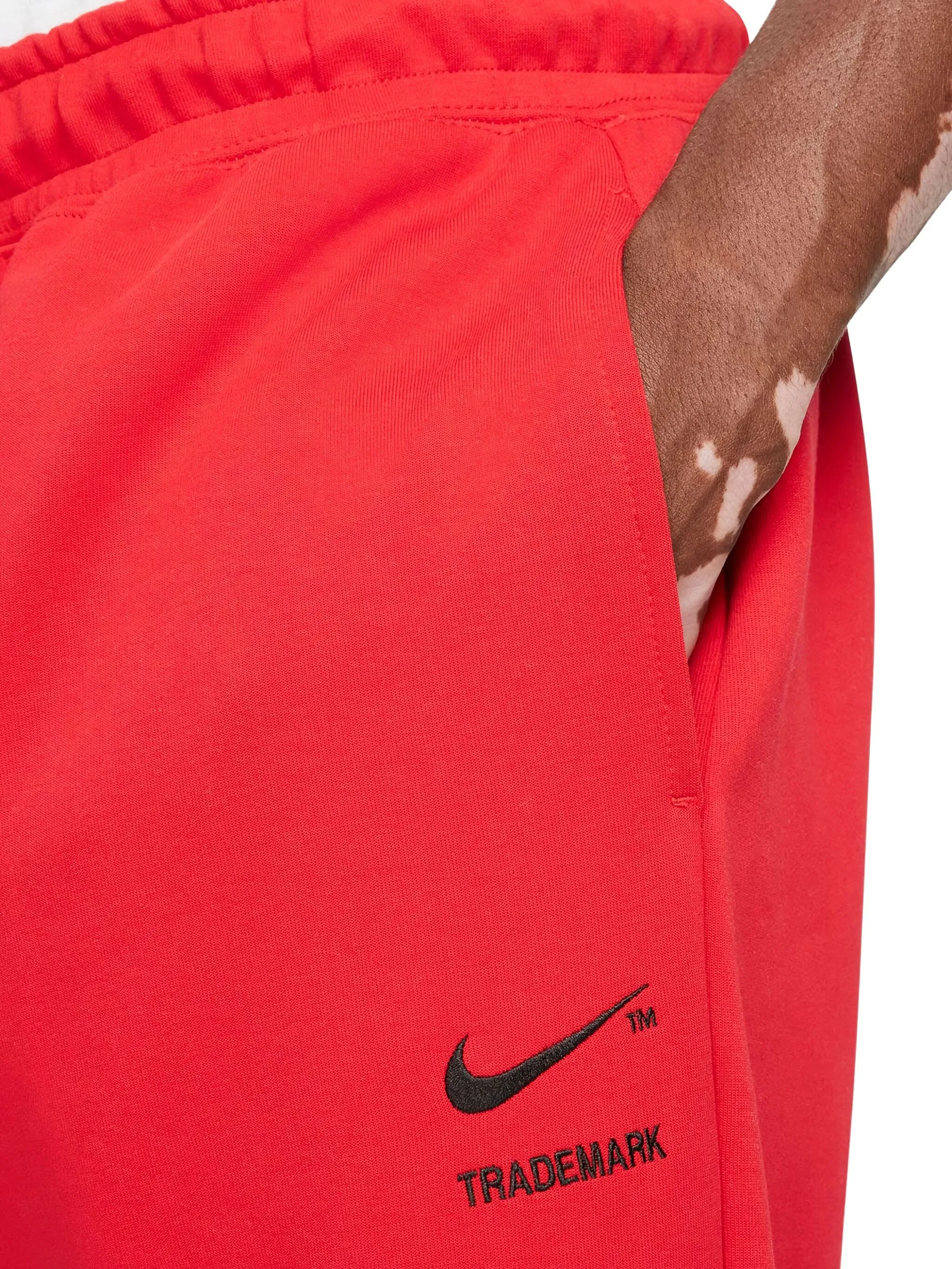 Спортивные брюки с логотипом Swoosh Nike, красный — фото 4