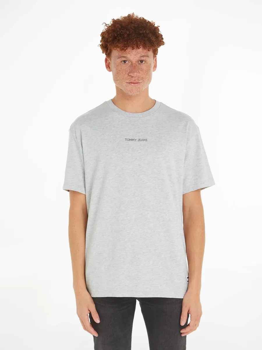 

Футболка Tommy Jeans "TJM REG S NEW CLASSICS TEE EXT", с круглым вырезом, серый