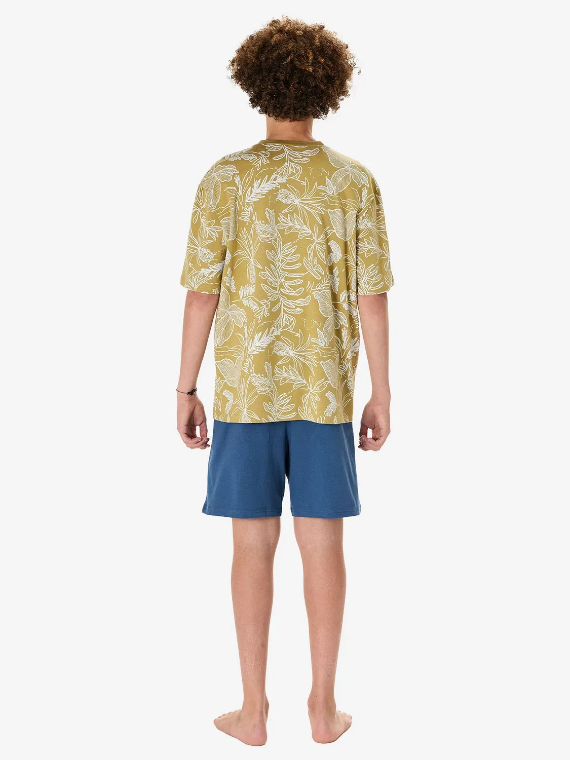 Пижама Nightwear из хлопка Schiesser, хаки — фото 3