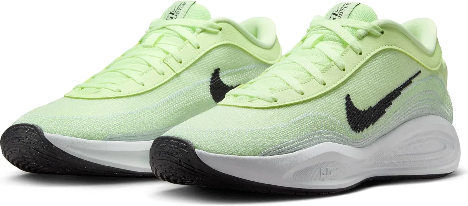 Мужские баскетбольные кроссовки Nike GT Hustle Academy, Barely Volt Black Pure Platinum — фото 2