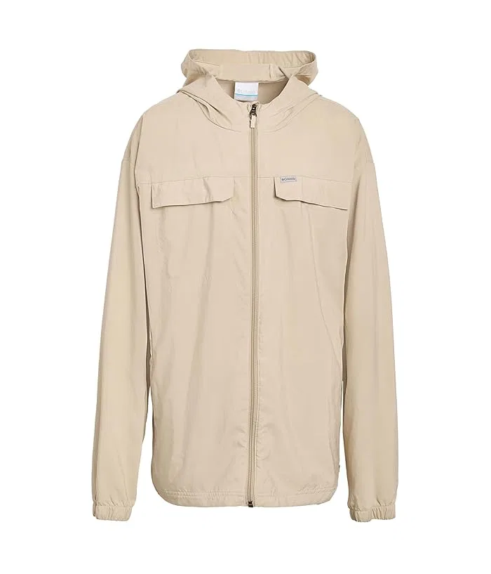 Худи Columbia Kids Skien Valley Hooded Long Sleeve Shirt, Ancient Fossil