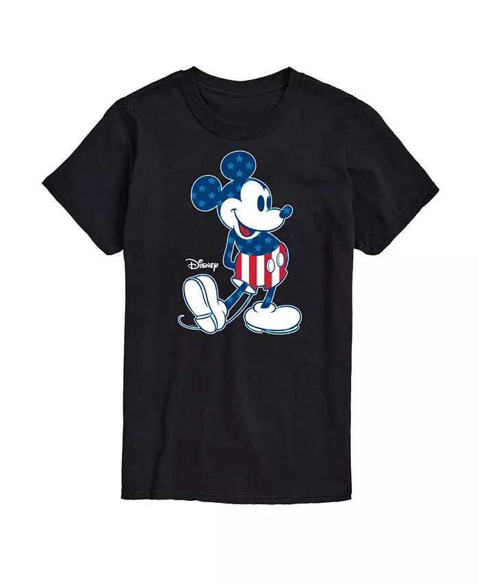 

Мужская футболка с коротким рукавом Disney Mickey Mouse American AIRWAVES, черный