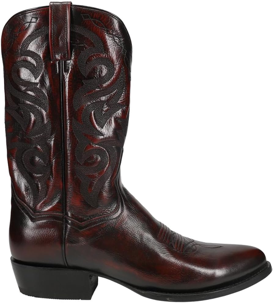 

Мужские повседневные ботинки Dan Post Mens Milwaukee с вышивкой, узкий круглый носок, средняя длина голенища - черные