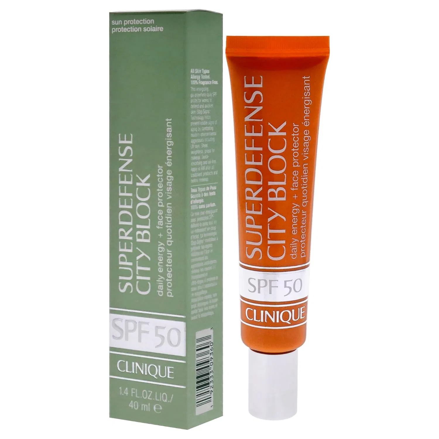 Крем для лица SPF50 CLINIQUE Защитный Superdefense City Block Broad Spectrum Daily Energy + Face Protector, ‎ — фото 4