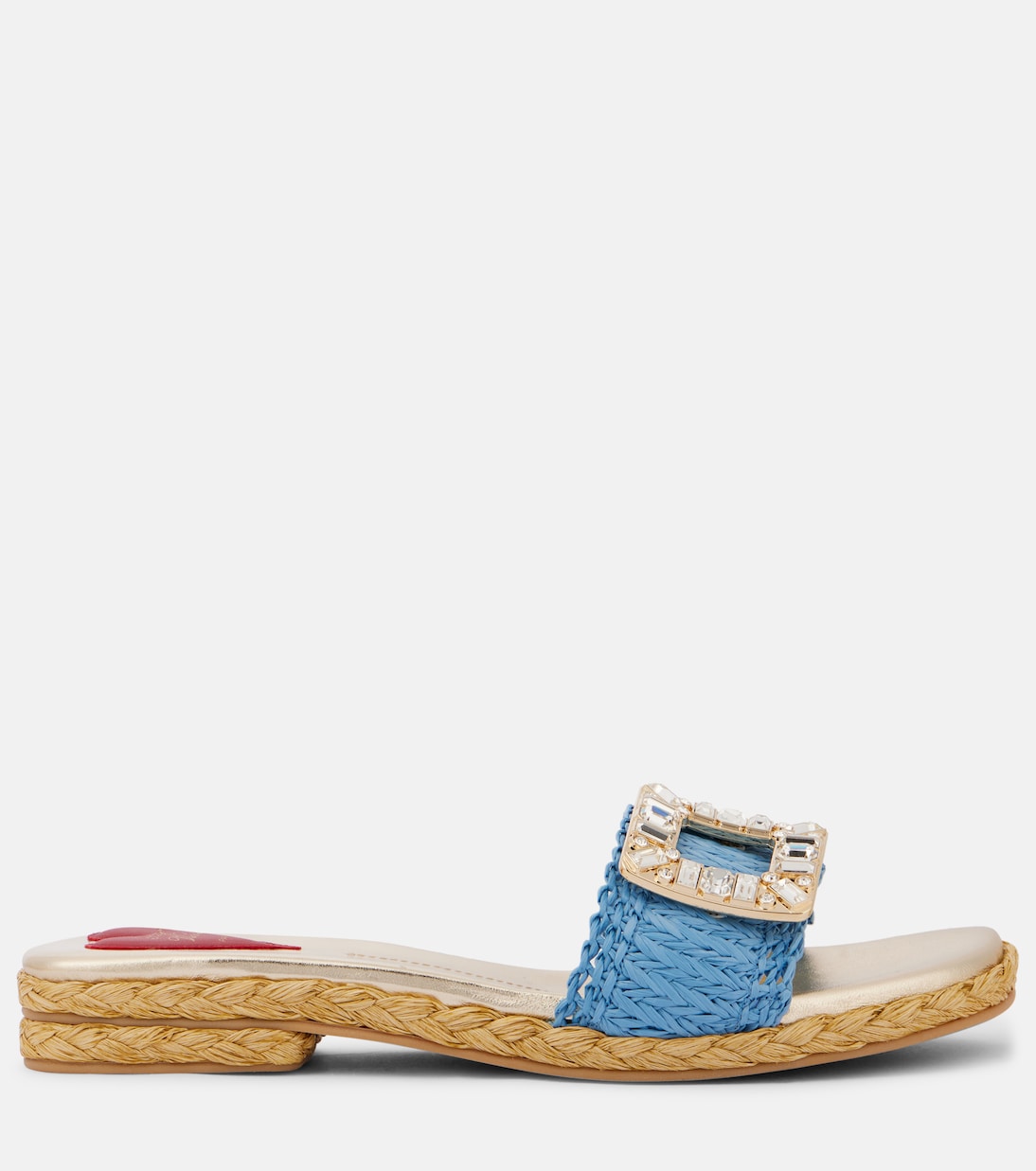 Espa декорированные сандалии из рафии Roger Vivier, Persian Blue — фото 4