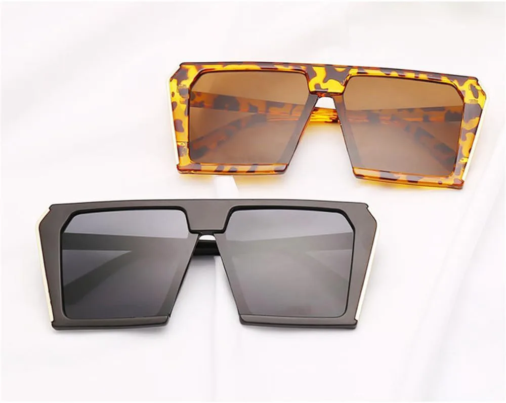 

Крупные солнцезащитные очки для женщин, металлические градиентные солнцезащитные очки, женские солнцезащитные очки с защитой от УФ-излучения UV400 HDUBFY, 6