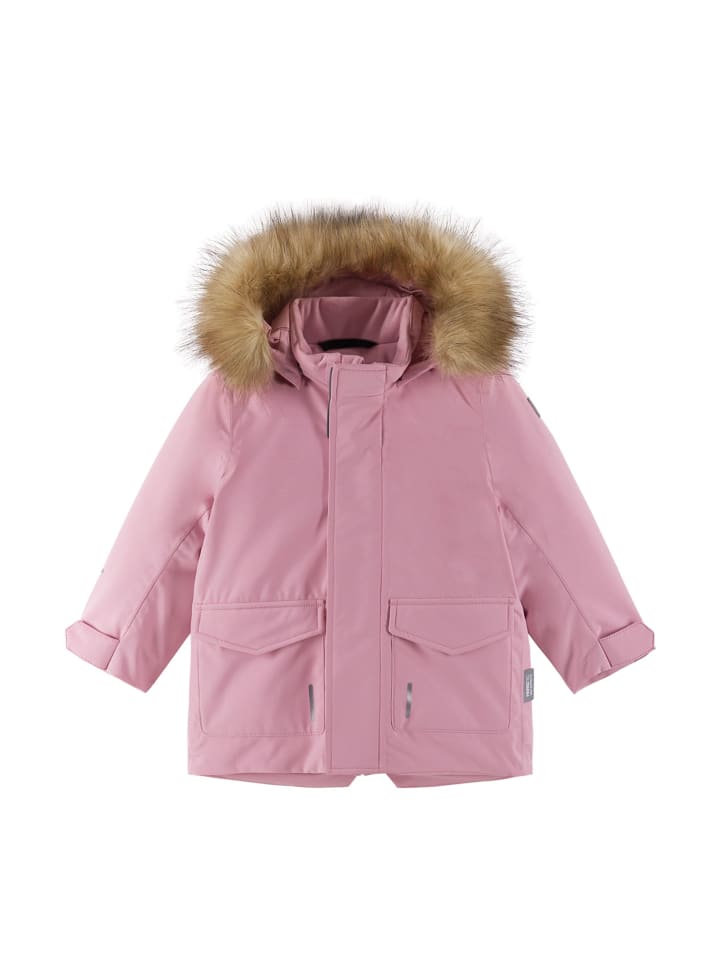 

Зимняя куртка ReimaTec "Мутка" серо-розового цвета Reima