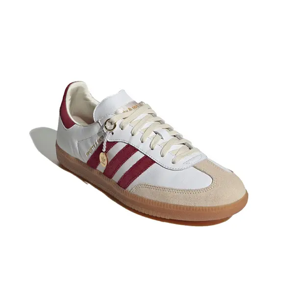 Кроссовки adidas originals x SPORTY & RICH Samba OG 'White Collegiate Burgundy', белый — фото 2