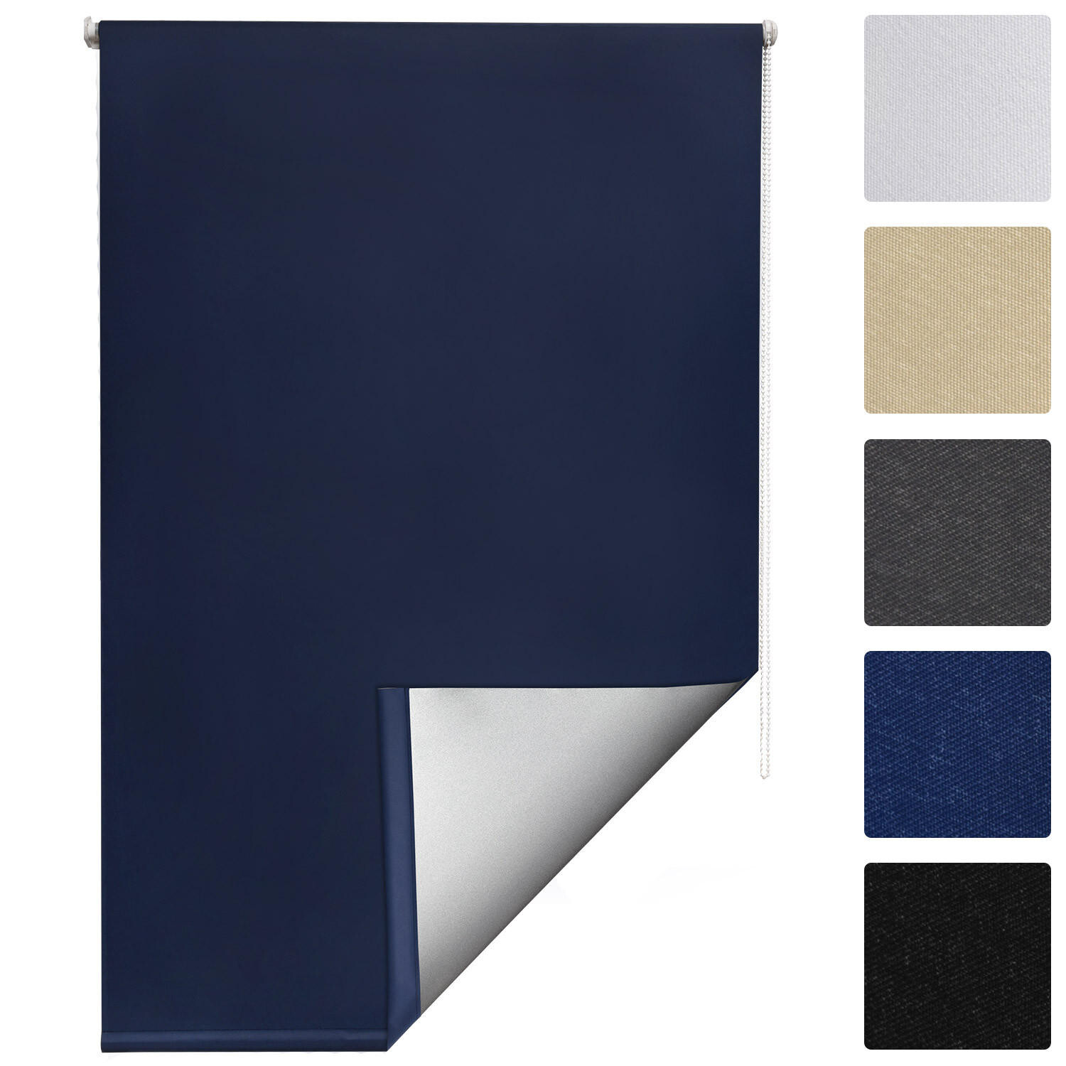 

Рулонные шторы thermor rollo solreflect t42 70/160 см темно-синий Sol Royal, темно-синий