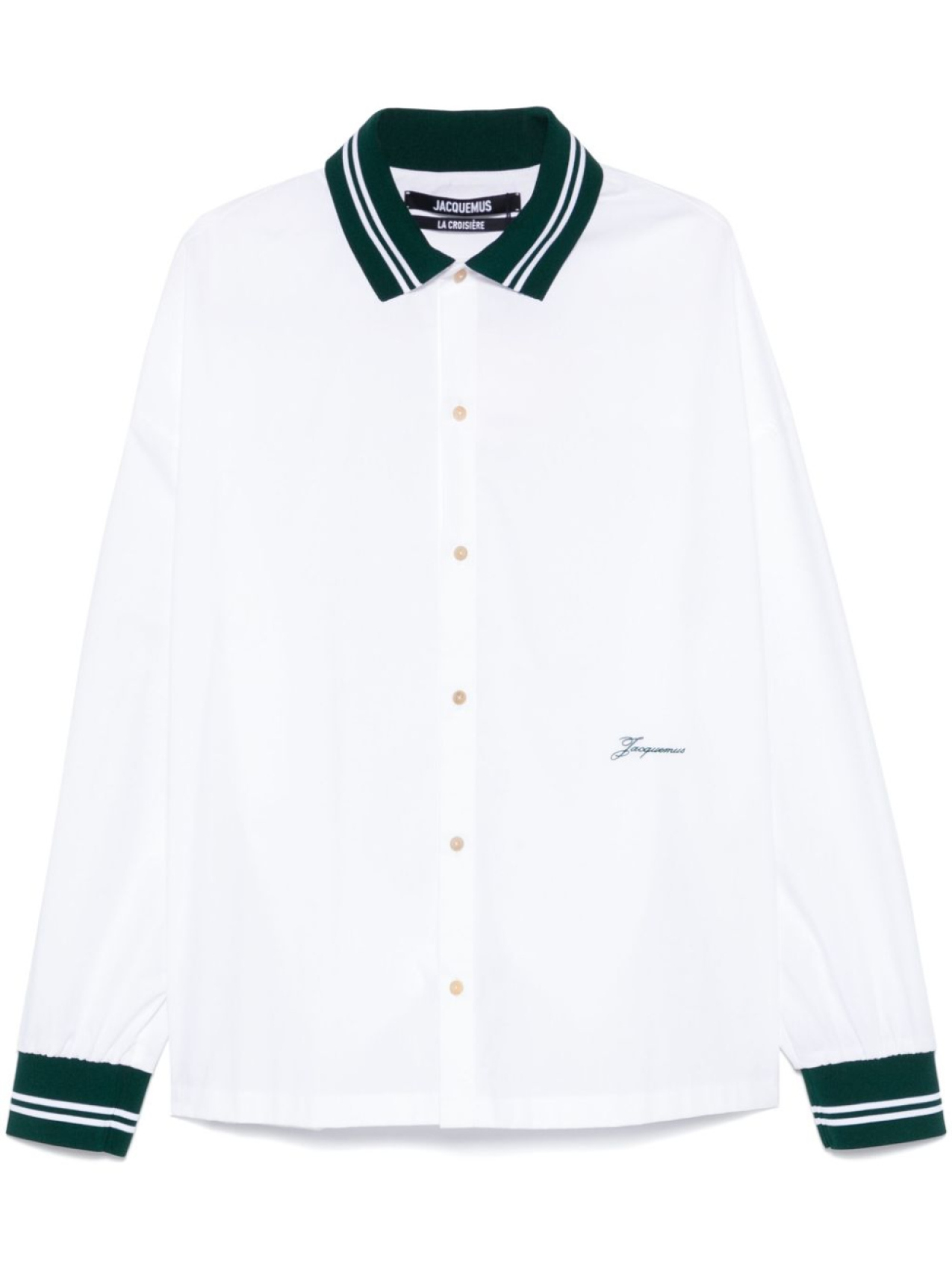 

Jacquemus рубашка La Chemise Baseball ML, белый