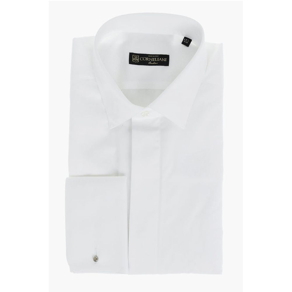 

Белая хлопковая рубашка Corneliani, White
