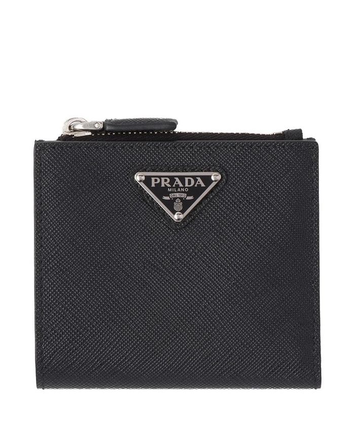 

Маленький кошелек из сафьяновой кожи Prada, черный