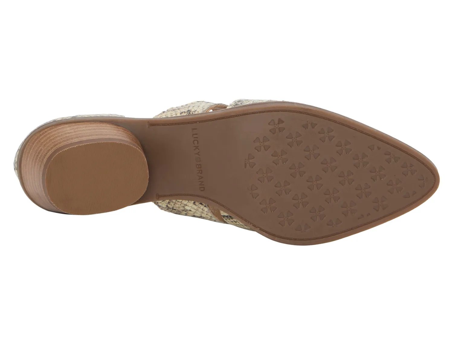 Слипоны Lucky Brand Minnsy Slip-On, Beige Snake Print Leather — фото 3