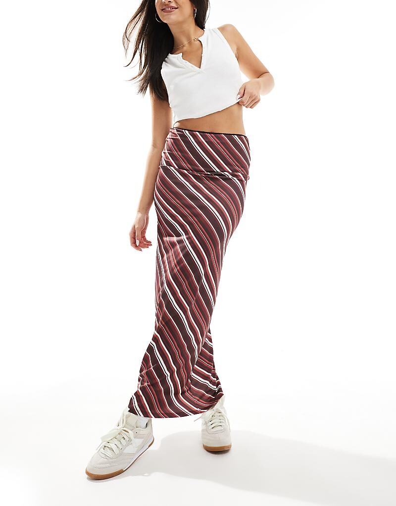 

ASOS DESIGN – юбка макси в красную полоску