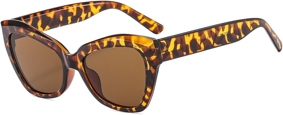 

Винтажные солнцезащитные очки «кошачий глаз» треугольной формы, солнцезащитные очки с защитой от УФ-излучения UV400, модные очки в уличном стиле, женские солнцезащитные очки HHZZYVY, Leopard