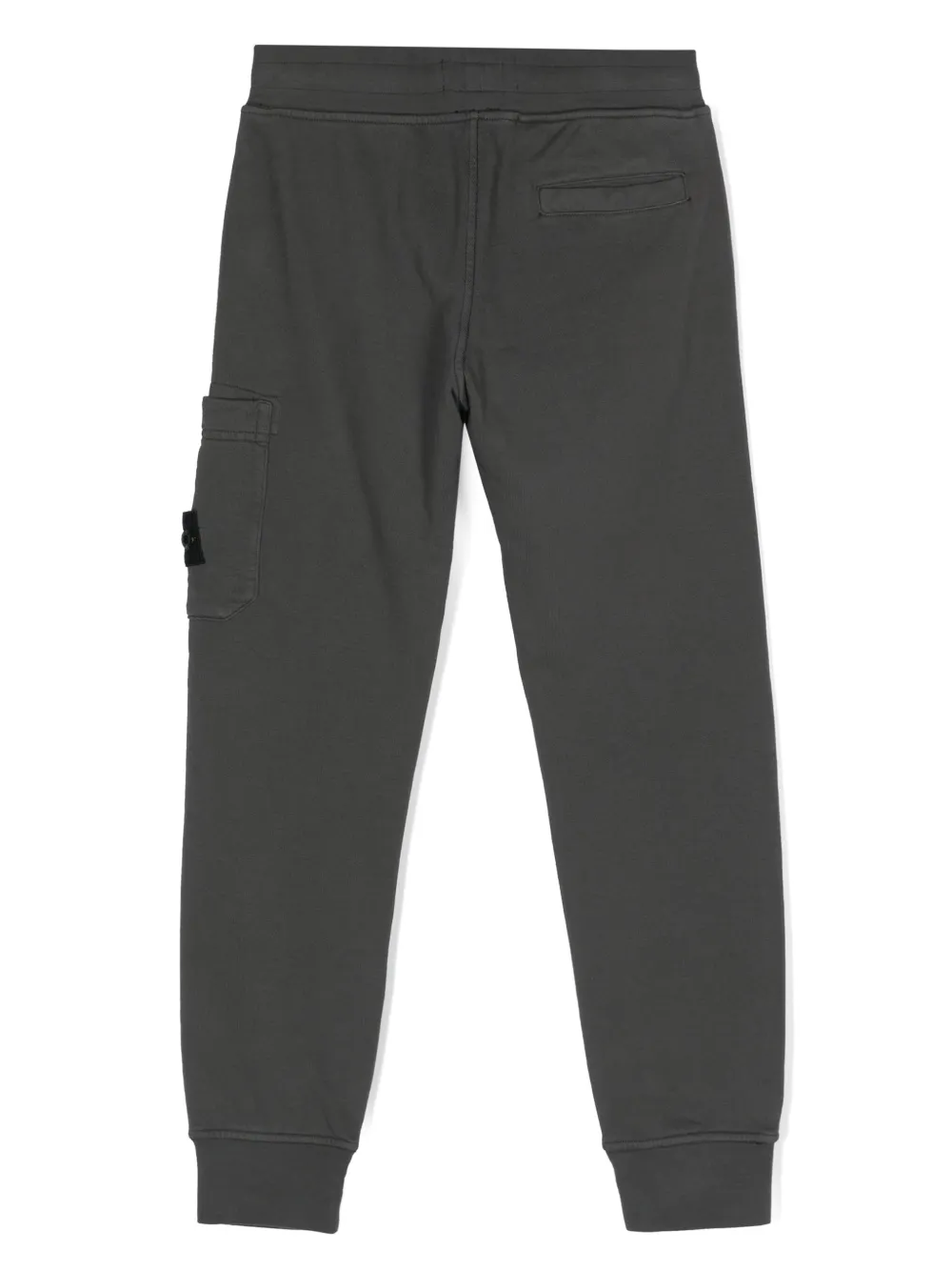 Брюки из джерси с нашивкой Compass Stone Island Junior, серый — фото 2