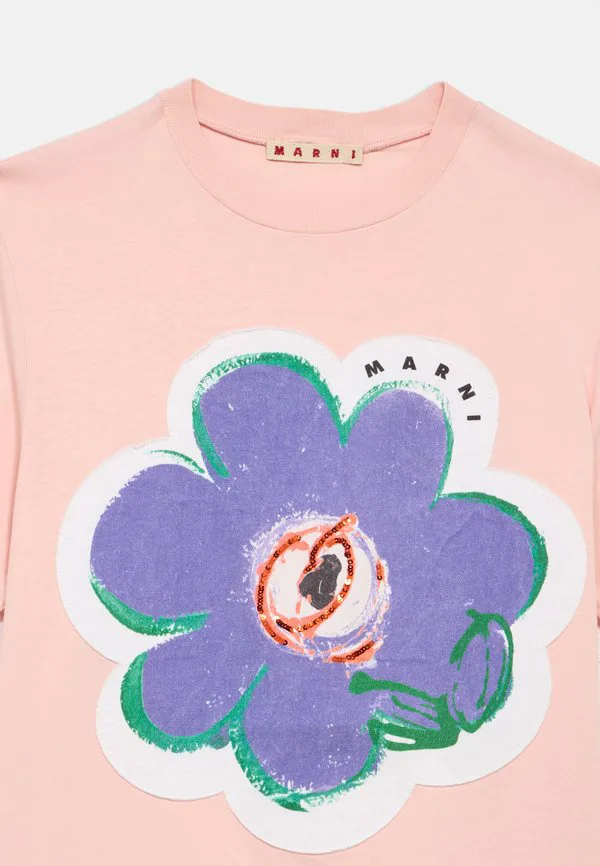 Футболка унисекс с принтом Marni, Pastel Pink — фото 3
