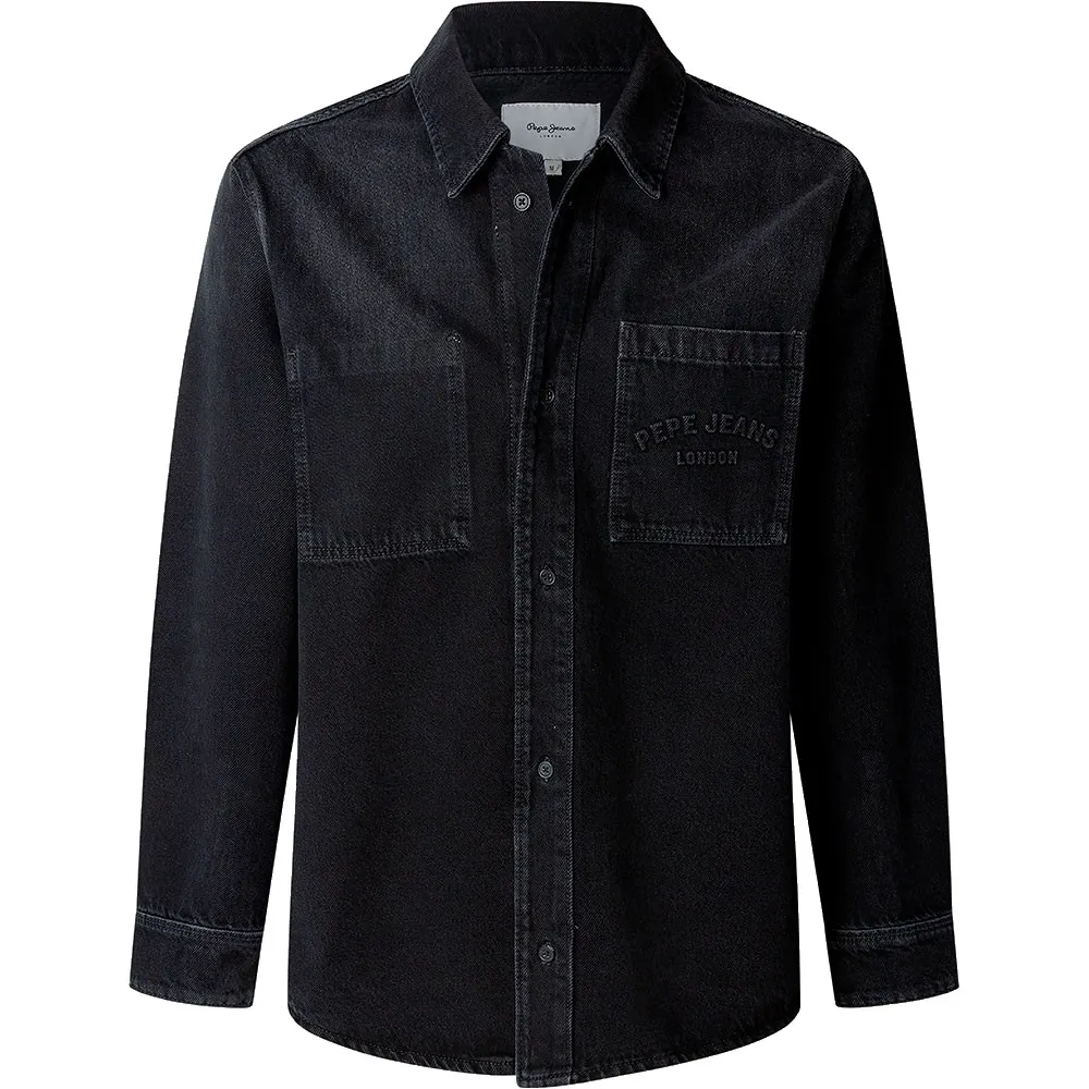 

Рубашка с длинным рукавом Pepe Jeans Relaxed Weston Fs Washed Denim, синий