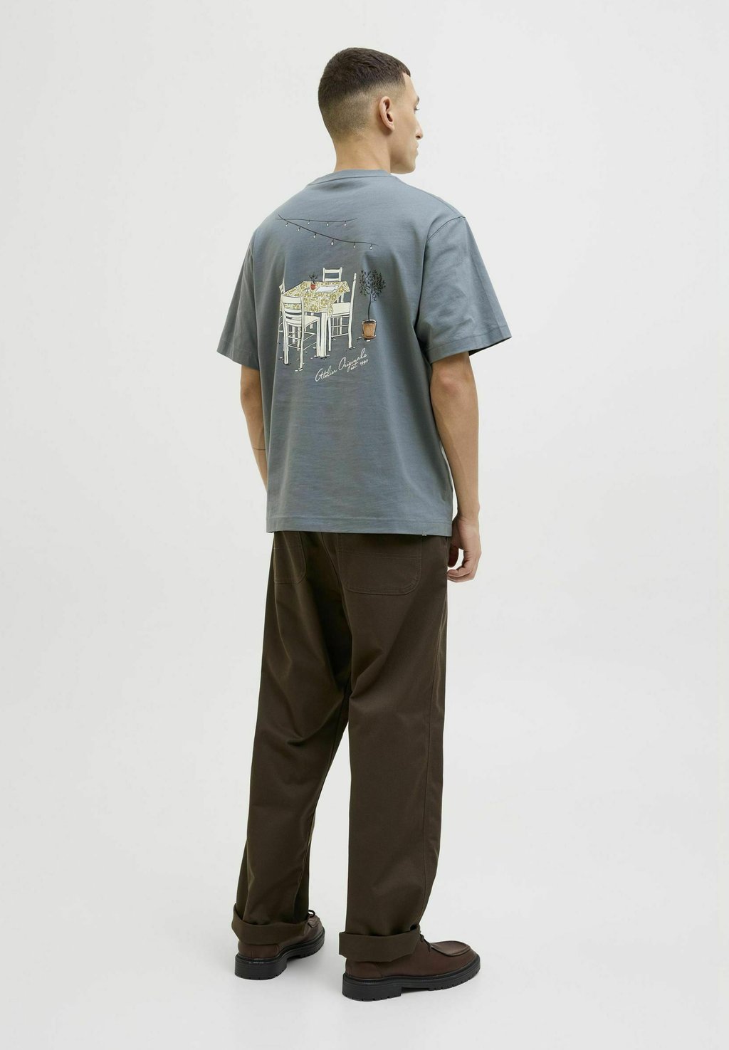 

Футболка с принтом JORISLINGTON BACK TEE CREW NECK Jack & Jones, серый