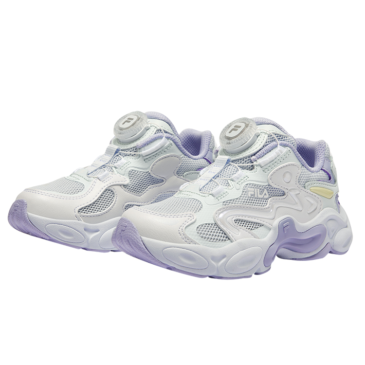 Детские кроссовки BOA Cushioning Breathable Low Top для детей 3–7 лет FILA KIDS, синий/белый — фото 3