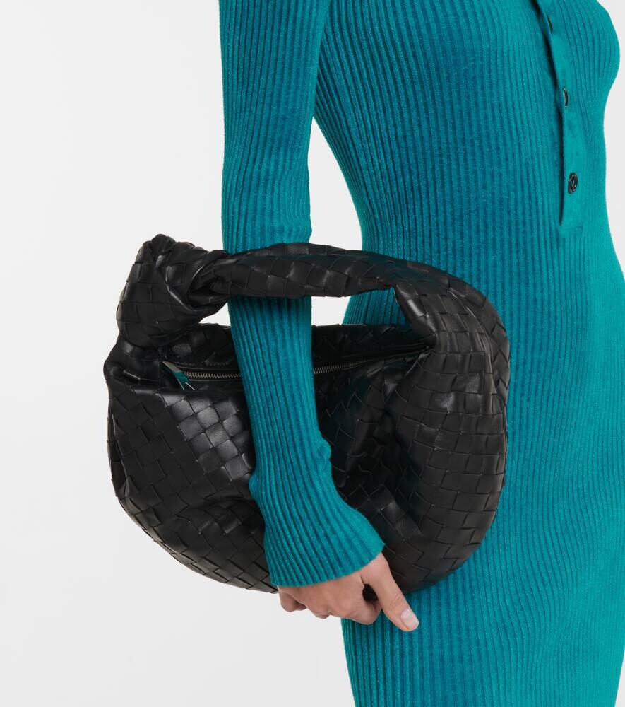 Кожаная сумка-тоут Jodie Teen Bottega Veneta, черный — фото 2