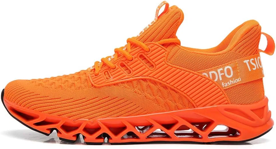 Мужские беговые кроссовки TSIODFO для спортивной ходьбы, A069 Orange — фото 2