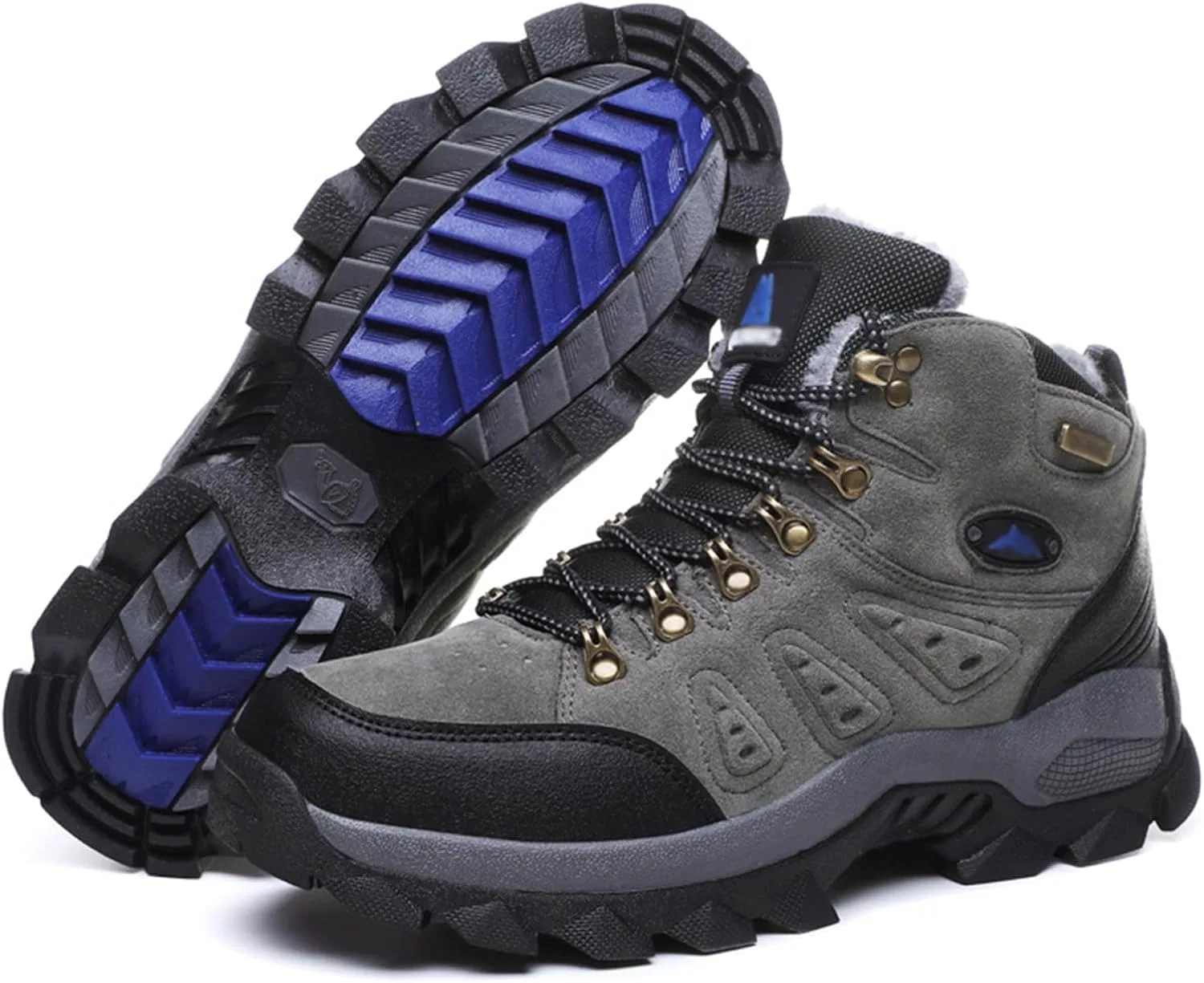 Ботинки Herrenstiefel für den Winter, warme Schneestiefel, Baumwollschuhe für Bergsteigen, Wandern, Trekkingstiefel HGTREDPK, Blau