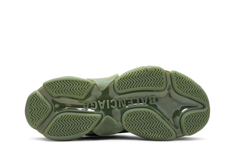 Кроссовки Balenciaga Triple S Sneaker 'Clear Sole - Green', зеленый — фото 4