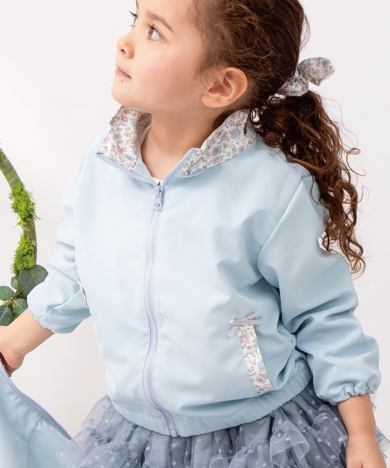 Ветровка с оборками из тюля, защищающая от УФ-излучения Panpantutu, French Blue