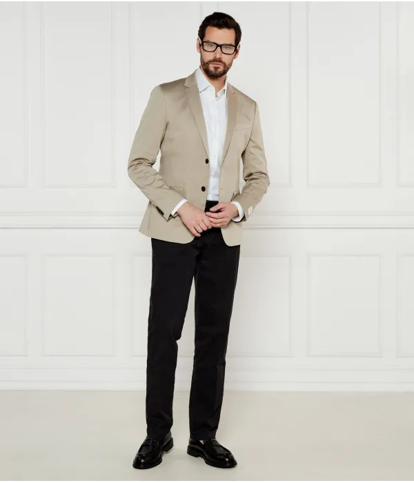 Элегантный жакет Slim fit Calvin Klein, бежевый — фото 2