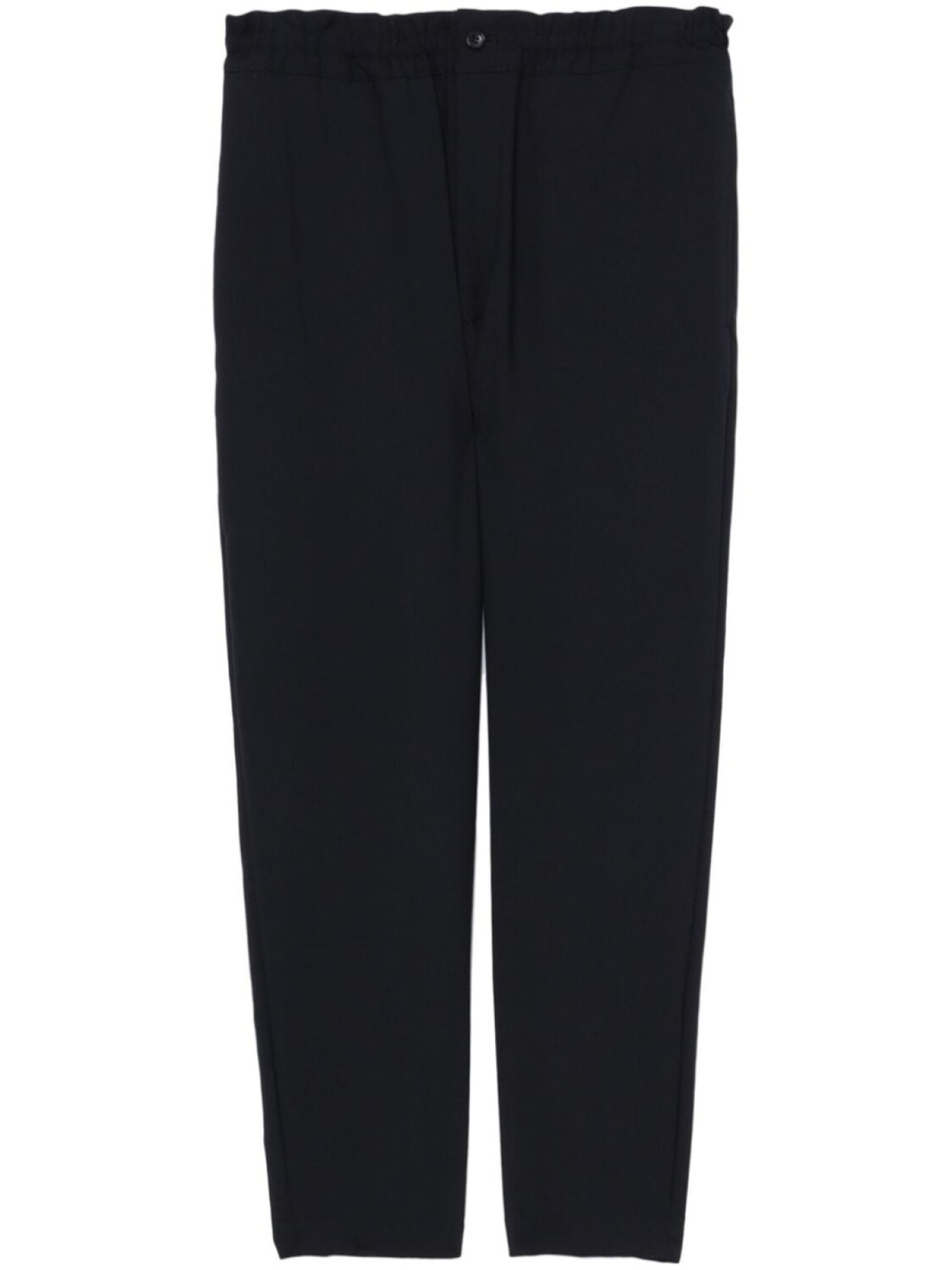 

Black Comme Des Garçons шерстяные брюки с эластичным поясом, черный