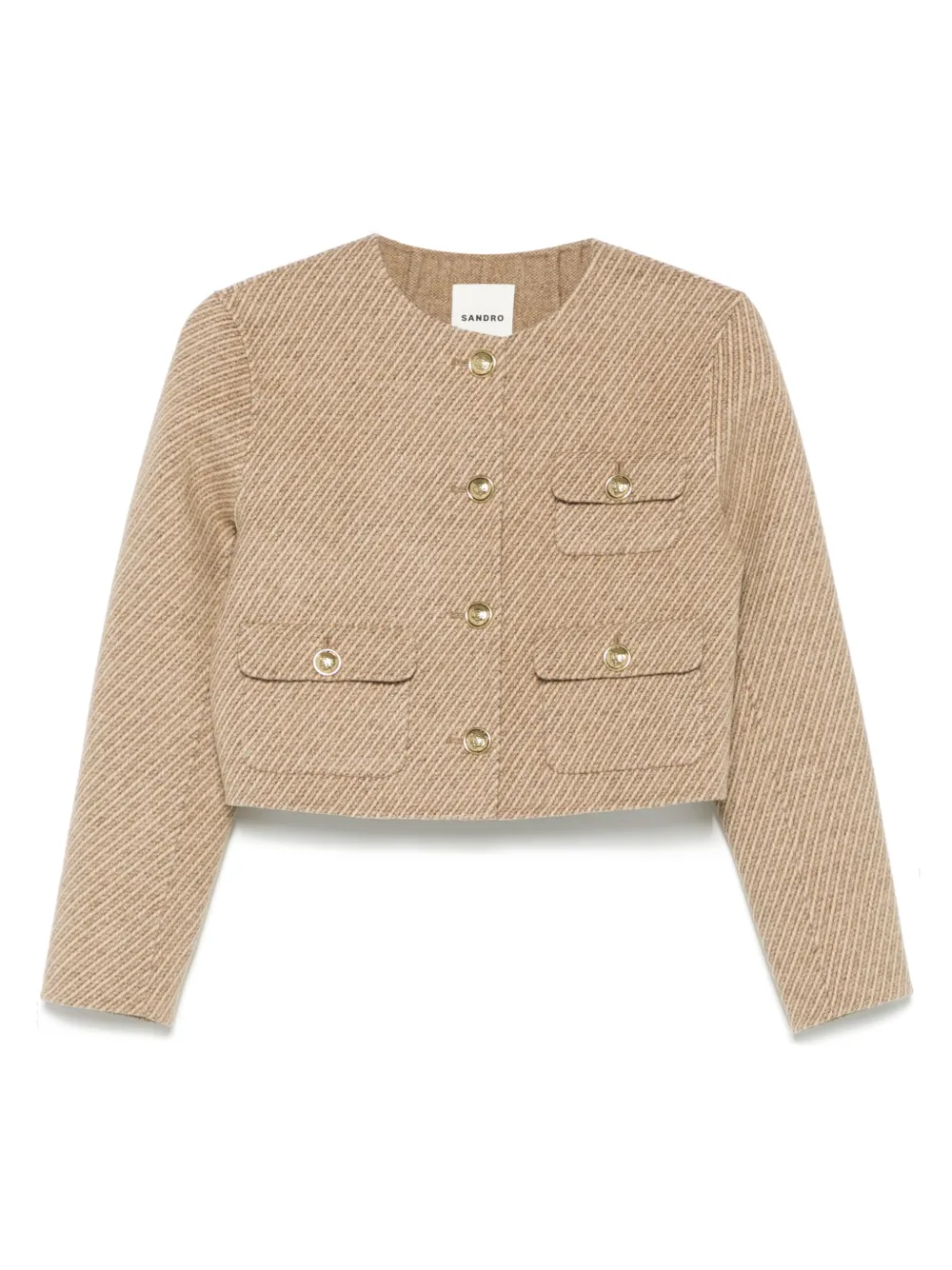 

Куртка в полоску SANDRO, нейтральный