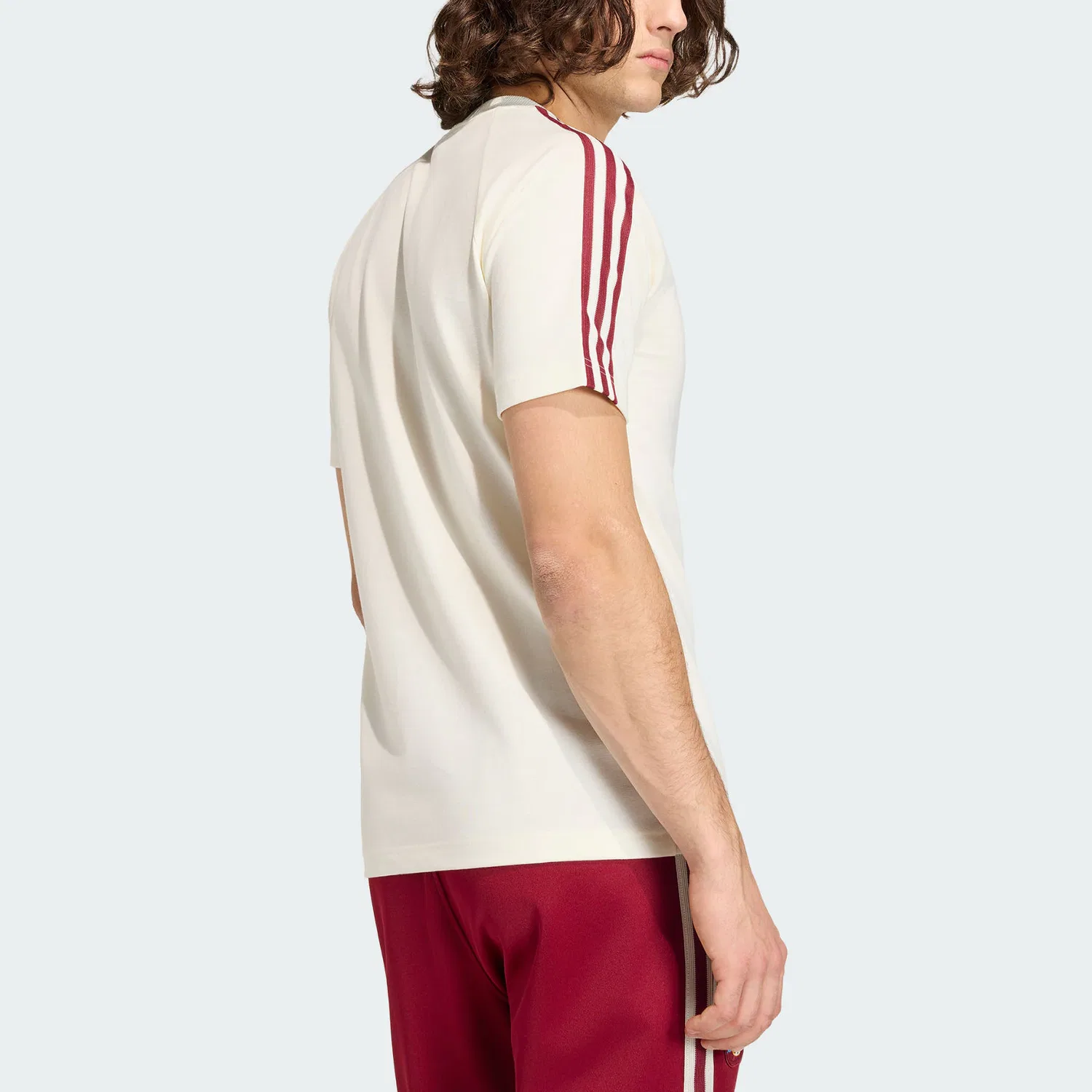 Футболка мужская Jade White, с круглым вырезом, средней посадки Adidas Originals — фото 4